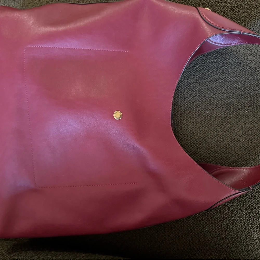 Coach Brooklyn 39 Deep Burgundy/Dark Ruby Leather Shoulder Bag - Picture 3 of 3